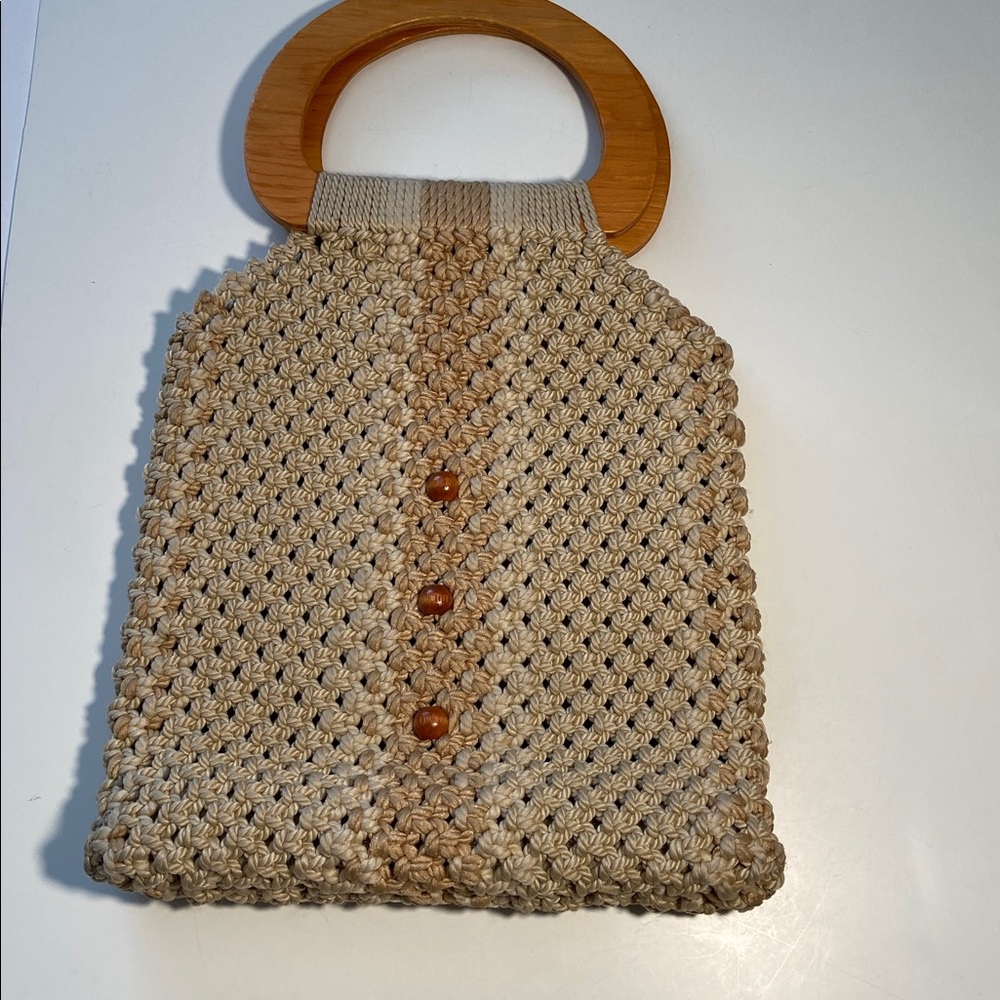 Vintage Boho Macrame Handbag